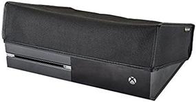 img 2 attached to eXtremeRate Xbox One Console Black Horizontal Dust Cover - Custom Double Layer Soft Lining, Waterproof Dustproof, Precision Cut, Easy Access Cable Port