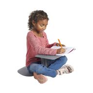 ecr4kids - elr-15810-gy the surf portable lap desk, flexible seating for homeschool and classrooms, one-piece writing table for kids, teens, and adults, greenguard [gold] certified, grey - enhanced seo-friendly product title logo