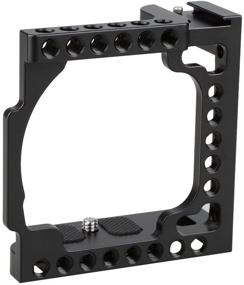 img 4 attached to 📷 Enhanced Camera Protection: CAMVATE Camera Cage for Sony Alpha A6600/A6500 with 1/4"-20 Adapter Hole (Black)