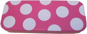img 4 attached to StuffIncase Single Mini Pencil Box - Pink with White Polka Dots: Versatile Holder for Pencils, Makeup, Jewelry, Gifts, Candy – Perfect for Birthdays!