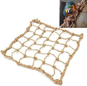 img 3 attached to 🦜 Zoele Hanging Rope Climbing Net Swing Ladder Cage Toy for Parrot Birds - Parakeet, Budgie, Macaw - Play Gym Toys and Pet Accessories