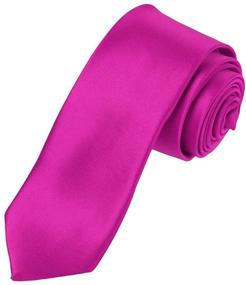 img 2 attached to 👔 Stylish Pink Slim Matching Accessories: PS1028 Men's Ties, Cummerbunds & Pocket Squares