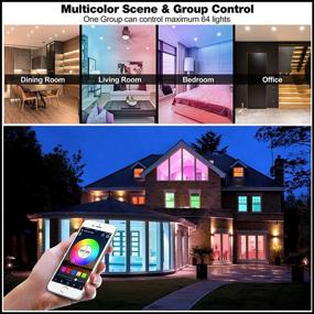 img 1 attached to Встраиваемый потолочный светильник Bluetooth Multicolor Spotlight
