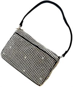 img 3 attached to HappyERA Crystal Rhinestone Shoulder Fashion Women's Handbags & Wallets and Totes