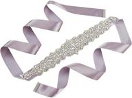 sparkling sisjuly rhinestone bridal sash belt - enhance your wedding attire with this crystal belt for women logo