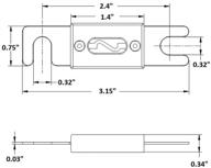 anl fuse 350a 350 amp car vehicle marine ⚡️ audio video system gold - pack of 2 (350 amp) logo