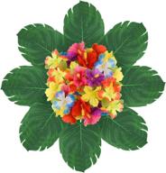 🌺 blue garlic tropical decorations hibiscus: vibrant and exotic touch for your décor logo