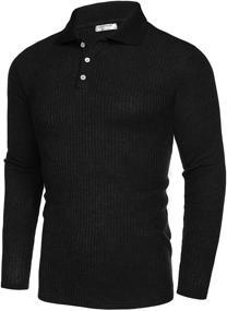 img 1 attached to COOFANDY Lightweight Sweater Ribbed Muscle