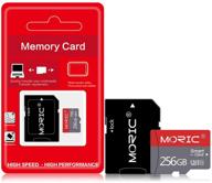 📷 high-speed class 10 256gb micro sd card with sd adapter for camera, phone, game console, dash cam, camcorder, gps, surveillance, drone logo