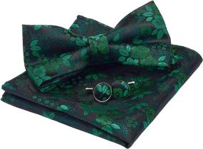 img 4 attached to GUSLESON Pre Tied Bowtie Cufflink 0582 10