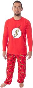 img 4 attached to 🦸 Ultimate Comfort and Style with Comics Superhero Fleece Sleeve Raglan Men's Clothing and Sleep & Lounge