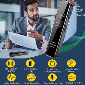 img 3 attached to 🎙️ Optimized Portable Digital Voice Recorder - Voice Activated, HD Audio Recording with Noise Reduction, Color Screen, Dual Microphones - Ideal for Lectures, Meetings, Class - Includes Hard Carrying Case
