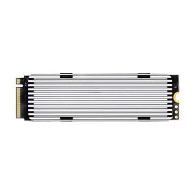 img 3 attached to 💡 QIVYNSRY M.2 Heatsink 2280 SSD: Ideal Cooling Solution for PS5 PCIE NVME and SATA M.2 SSDs, Supports Single-Sided 2280 M.2 SSDs, Includes Thermal Silicone Pad, in Sleek Black Design