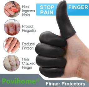 img 2 attached to Povihome Moisturizing Finger Protectors Covers