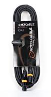 🔌 adj products accu cable ac3pdmx25 - 25фт черный 3-пиновый dmx кабель освещения логотип