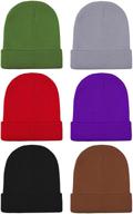 🧣 warmth and style combined: cooraby winter beanies - acrylic stretchy boys' accessories and hats & caps logo