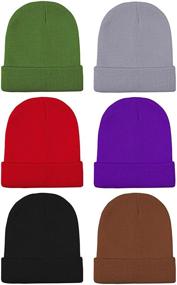 img 4 attached to 🧣 Warmth and Style Combined: Cooraby Winter Beanies - Acrylic Stretchy Boys' Accessories and Hats & Caps