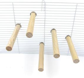 img 4 attached to Alfie Pet - Joseph Natural Wooden Bird Perch Set of 5 Pieces