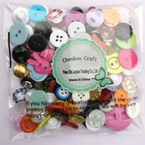 img 2 attached to 🧵 Chenkou Craft Mix of 100pcs Small Plastic Buttons - DIY Sewing Craft Accessory