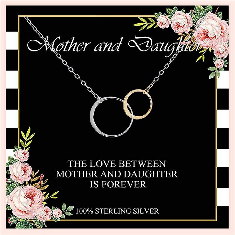 mother daughter necklace interlocking necklaces 로고