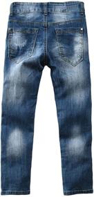 img 2 attached to 👖 SWOTGdoby Boys' Destroyed Distressed Stretch Trousers