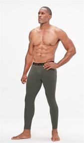 img 3 attached to 🏋️ Performance-Enhancing DEVOPS Men's Thermal Compression Pants: Premium Athletic Leggings Base Layer Bottoms (2 Pack)