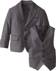 img 1 attached to AXNY Boys' Slim Tailored Three-Piece Suit