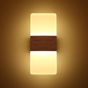 img 4 attached to Topmo Modern Acrylic LED Wall Sconces: Stylish Aluminum Lights for Pathway, Staircase, Bedroom, Balcony - Warm White 840LM (3000K)