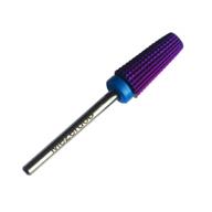 💅 versatile 5-in-1 tapered carbide nail drill bits set | cut 3/32" | purple tungsten carbide bit | two-way drill for both left and right handed | manicure milling accessories logo