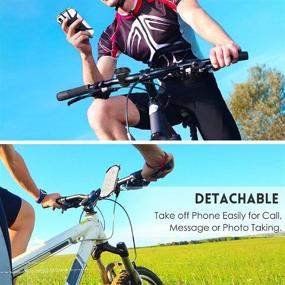 img 3 attached to 🚲 AONKEY Detachable Bike Phone Mount: Universal 360° Rotatable Holder for iPhone/Galaxy & More - Ideal for Cycling!