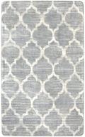 🏞️ ковер lahome moroccan - 3' x 5' серый ковровый ковер из искусственной шерсти с антискользящим покрытием - потертый бросовый ковер для гостиной, спален, украшения прачечной логотип