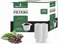 impresserve disposable paper filters: eco-friendly 100% biodegradable coffee pods for keurig (300 pieces) logo