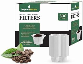 img 4 attached to Impresserve Disposable Paper Filters: Eco-Friendly 100% Biodegradable Coffee Pods for Keurig (300 Pieces)