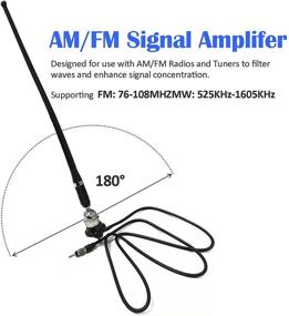 img 2 attached to 📻 Linkstyle 16.9 Inch Car FM AM Radio Antenna: Universal Auto Roof Fender Wing Mount Signal Aerial