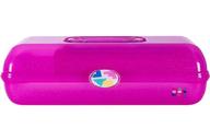 🎒 caboodles on-the-go girl hot pink sparkle jellies vintage case - 1 lb logo