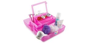 img 1 attached to 🎒 Caboodles On-The-Go Girl Hot Pink Sparkle Jellies Vintage Case - 1 Lb