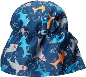 img 2 attached to 🌞 Stay Sun-Safe with Flap Happy Unisex Baby UPF 50+ Original Flap Hat