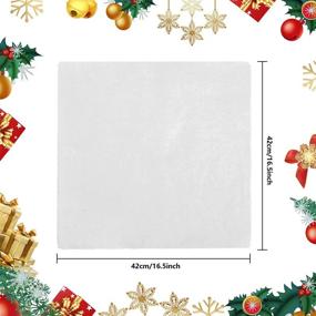 img 3 attached to 🎄 SHANGXING 10 PCS Christmas Snow Blanket - Create a Festive Winter Wonderland with Artificial Cotton Snow Blankets - Perfect for Christmas Party, Village Displays, and Under the Christmas Tree