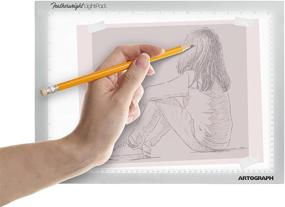 img 1 attached to 🎨 Artograph LightPad Thin: Диммируемая светодиодная трафаретная подсветка (тонкий) - Подсвечивает ваше художественное произведение с точностью 12" x 17".