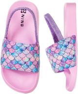 π stylish and comfy watelves toddler slippers new fishscale 31 girls' shoes for happy feet logo