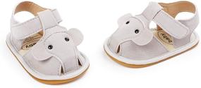 img 1 attached to TAREYKA Sandals Closed Toe Leather Anti Slip Boys' Shoes : Sandals