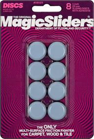 img 4 attached to 🔵 Magic Sliders 8025 Series (8 Pack) - 1 Inch Round Slide Discs, Blue