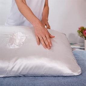 img 3 attached to PureComfort - Satin Pillowcase for 🌙 PureComfort Memory Foam Pillow with Ear Hole