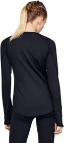 img 2 attached to 🔥 Under Armour Women's ColdGear Compression Crew Long-Sleeve T-Shirt: Stay Warm and Comfortable during Workouts