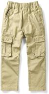 boys' pants with multiple pockets and elastic waistband in cotton blend - size 170, 15/16 logo