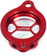 🔴 высококачественные крышки фильтров масла jfg racing cnc billet aluminum red для мотоцикла crf250x 2004-2016 и crf250r 2004-2009. логотип