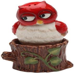 img 4 attached to 🦉 Cosmos Gifts 10908: Charming Owl on Tree Salt and Pepper Set - 3-Inch Must-Have Kitchen Accessories