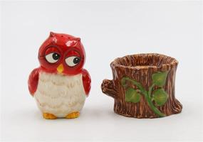 img 3 attached to 🦉 Cosmos Gifts 10908: Charming Owl on Tree Salt and Pepper Set - 3-Inch Must-Have Kitchen Accessories