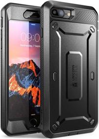 img 4 attached to 📱 SupCase Unicorn Beetle Pro Series Case for iPhone 7 Plus, iPhone 8 Plus - Full-Body Rugged Holster Case with Built-in Screen Protector (Black)