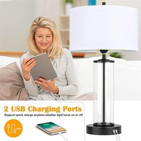 img 3 attached to Control Dimmable Bedside Nightstand Included Lighting & Ceiling Fans